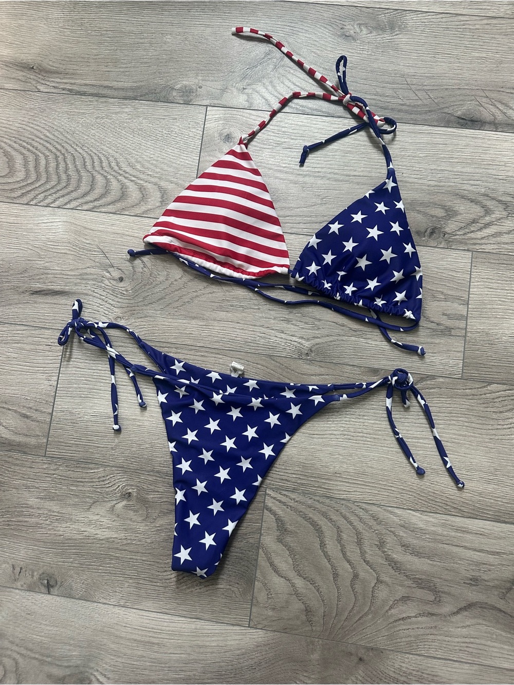 American Flag Bikini Set